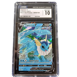 Vaporeon V Pokemon (2021) - CGC 10 Graded - SWSH150 Black Star Promo - Image 1