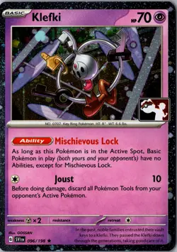 Klefki 096/198 Rare Prize Pack Series Cards LP Pokemon Card - Image 1