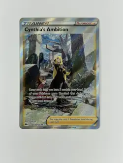 Cynthia's Ambition GG60/GG70 Crown Zenith: Galarian Gallery Pokemon Card NM - Image 1