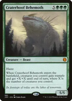 1 x Craterhoof Behemoth NM/M* Jumpstart ENGLISH 385 mtg - Image 1