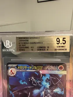 Pokemon Mega Charizard Inferno X SAR 110/080 Beckett BGS 9.5 Graded Gem Mint - Image 2