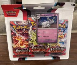 Pokemon TCG: Obsidian Flames Scarlet & Violet 3-pack blister sealed New In Hand - Image 2
