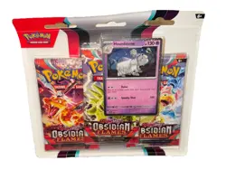 Pokemon TCG: Obsidian Flames Scarlet & Violet 3-pack blister sealed New In Hand - Image 3