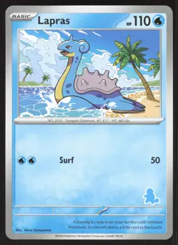 Pokemon Lapras Squirtle Stamped My First Battle Kit NEAR MINT - Image 1