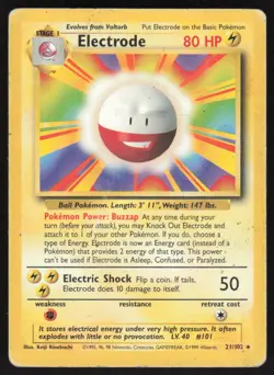 1999 Classic - Base Set Electrode Stage 1/Rare #21 - Image 1