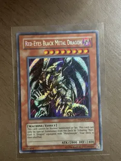 Yu-Gi-Oh Red-Eyes Black Metal Dragon Secret Rare Card PP01-EN015 - Image 1