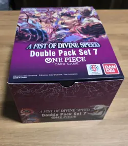 One Piece Card Game Double Pack Set 7 Display NOT SEALED A Fist Of Divine Speed - Image 1