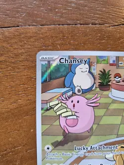 Pokemon TCG Chansey 187/167 Twilight Masquerade Illustration Rare Holo Card - Image 3