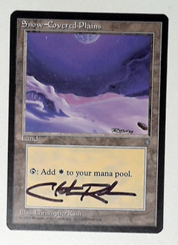 1x V1157: Snow-Covered Plains: LP: Ice Age: Signed/Autographed: Christopher Rus - Image 1
