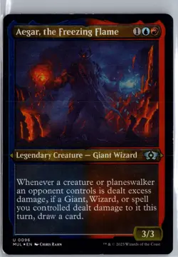 Aegar, the Freezing Flame (Foil Etched) U March of the Machine: Multiverse Legen - Image 1