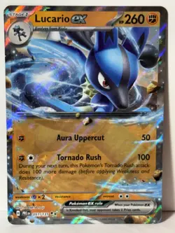 Lucario ex 051/131 SV: Prismatic Evolutions NM Pokemon Fast Shipping - Image 1