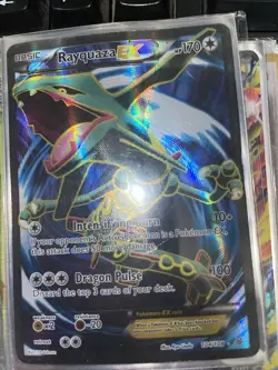 Pokemon Card Rayquaza EX 104/108 XY Roaring Skies ULTRA RARE HOLO LP - Image 1