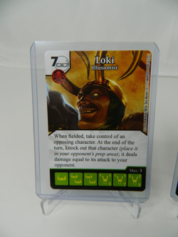 Marvel Dice Masters Avengers VS X-Men AVX * LOKI 3 Cards CUR + 4 dice 2014 - Image 2