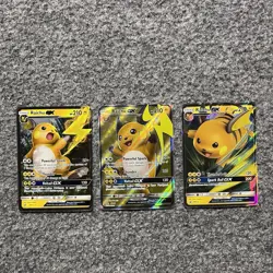 Pokemon Raichu GX Lot Full Art Holo Card TCG Sun Moon SM Promo NM - Image 1