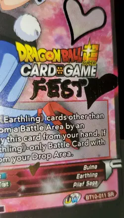 Bulma The Bunny Girl Card Game Fest 2022 Dragon Ball Masters Promo - Image 5