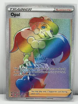 Pokemon TCG Opal 197/185 Vivid Voltage Secret Rare Rainbow Trainer Card - Image 1