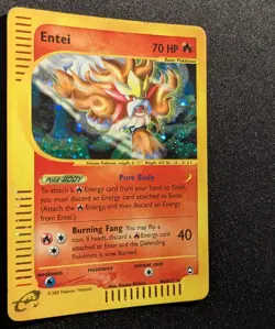Pokemon AQUAPOLIS - #H8/H32 Entei - Holo - ENG - Moderately Played - Image 5