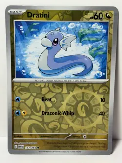Dratini Reverse Holo 147/165 SV: Scarlet & Violet 151 NM Pokemon Fast Ship - Image 1