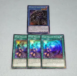 Yugioh Secret Rare Paladin of Dark Dragon + Ritual Super Rare DRL2 4 Card Set NM - Image 1