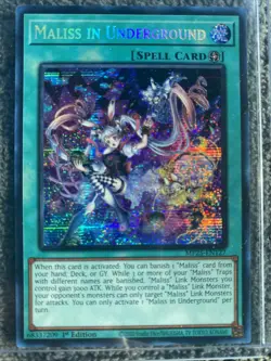 Yugioh! TCG - Maliss in Underground - Prismatic Secret Rare - MP25-EN127 - Image 1