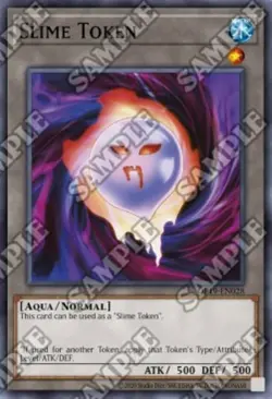 Yugioh! LP Slime Token - OP19-EN028 - Super Rare - Unlimited Lightly Played, Eng - Image 1