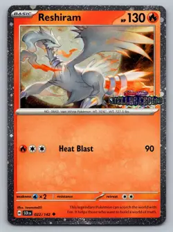 Pokemon TCG Miscellaneous Cards & Products Reshiram (Stellar Crown Stamped) 022/ - Image 1