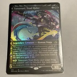 Tatsunari, Toad Rider (Showcase) Kamigawa: Neon Dynasty Foil - Image 1