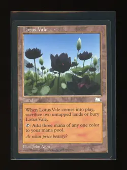 MTG Weatherlight LOTUS VALE Land NM Rare RESERVED LIST Combine Shipping EDH - Image 1