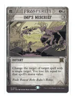 MTG - Imp's Mischief - Normal - OTJ: Breaking News - Near Mint - Image 1