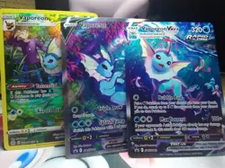 Vaporeon v & Vaporeon Vmax Premium Collection Promo Lot SWSH181 SWSH 182 Pokemon - Image 1