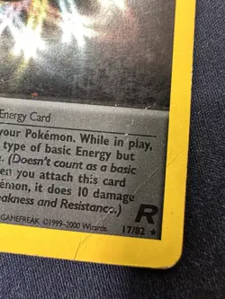Pokemon Team Rocket "Rainbow Energy" 17/82 / Holo Rare / MP SWIRL 🌀 Free Ship - Image 4