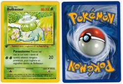 Pokemon TCG Set Base Bulbasaur 44/102 No Holo Prima Edizione Ed. Italia ITA - Image 1