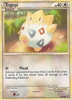4x Lightly Played Togepi - 70/90 - Common Pokemon Undaunted - Image 1