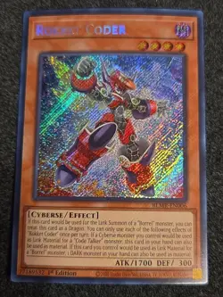 1x (NM) Rokket Coder - BLMR-EN006 - Secret Rare - 1st Edition YuGiOh - Image 1