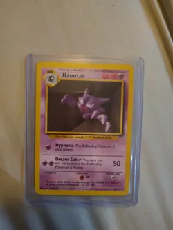 Pokemon Haunter Card Vintage 1999 Base Set Holo 50 HP - Image 1