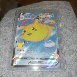 💥 Pokemon TCG Flying Pikachu VMAX Holo Ultra Rare Card 007/025 Celebrations - Image 1