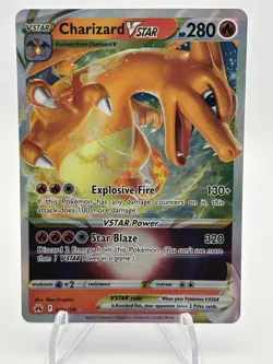 Pokemon TCG Charizard VSTAR Crown Zenith Holo Ultra Rare - Image 1
