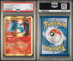 Pokemon Charizard 136/135 PSA 7 NM BW Plasma Storm Shiny Holo Secret Rare 2013 - Image 3