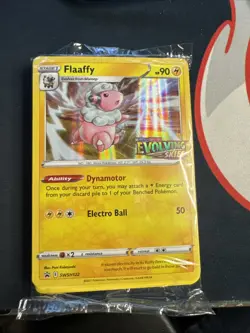 Pokemon TCG Evolving Skies Prerelease Promo Pack Flaffy Sealed Black Star - Image 1
