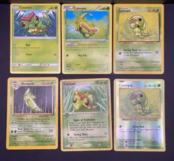 12x Pokemon Cards Butterfree Metapod Caterpie Lot - Holo Rare Vintage Topps TCG - Image 2