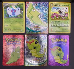 12x Pokemon Cards Butterfree Metapod Caterpie Lot - Holo Rare Vintage Topps TCG - Image 4