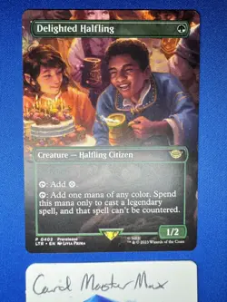 Delighted Halfling (Borderless) The Lord of the Rings 402 Normal NM - Image 1