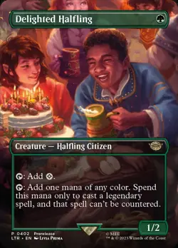 Delighted Halfling (Borderless) The Lord of the Rings 402 Normal NM - Image 3