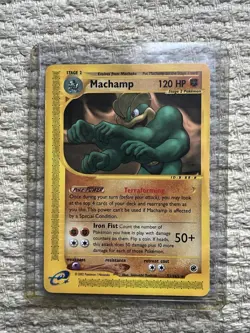 Pokemon TCG Machamp Expedition Base Set Regular Rare Card 51/165 - Image 1