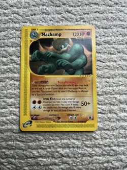 Pokemon TCG Machamp Expedition Base Set Regular Rare Card 51/165 - Image 2