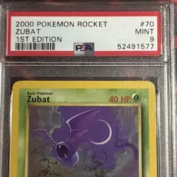 PSA 9 ZUBAT 70/82 1st Edition Team Rocket - Image 2