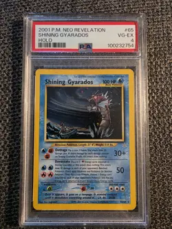 2001 Pokemon Neo Revelation Shining Gyarados PSA 4 #65/64 - Image 1