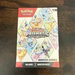 Pokemon TCG Prismatic Evolutions Booster Bundle Box – Includes 6 Booster Packs - Image 1