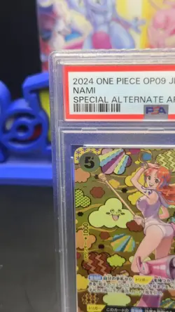 PSA 10 Nami SR-SPC OP08-106 Emperors in the New World ONE PIECE Card Japanese - Image 2