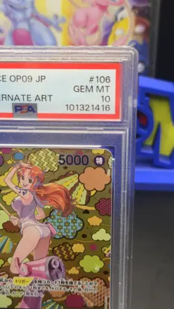 PSA 10 Nami SR-SPC OP08-106 Emperors in the New World ONE PIECE Card Japanese - Image 3